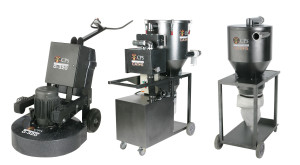 Image of CPS 320D Grinder with Cat-5 Vacuum and Cat-5 Dust Interceptor